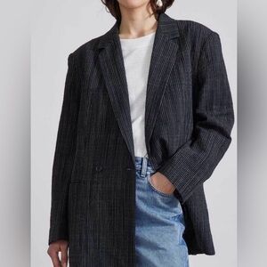 Apiece Apart Elsa Double Breasted Blazer Womens Size 4 Designer Quiet Luxury